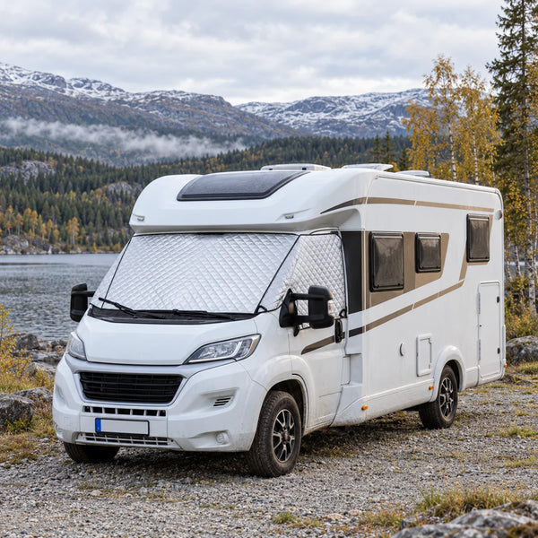 Motorhome thermal screen cover – external and blackout, 211 × 171 cm