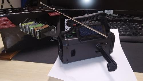 Customer photo of the emergency radio