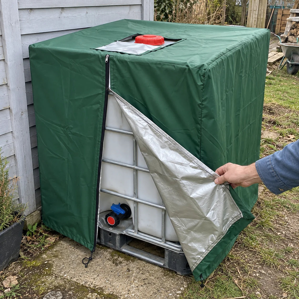 IBC tank cover for 1000-litre tanks – algae and UV protection