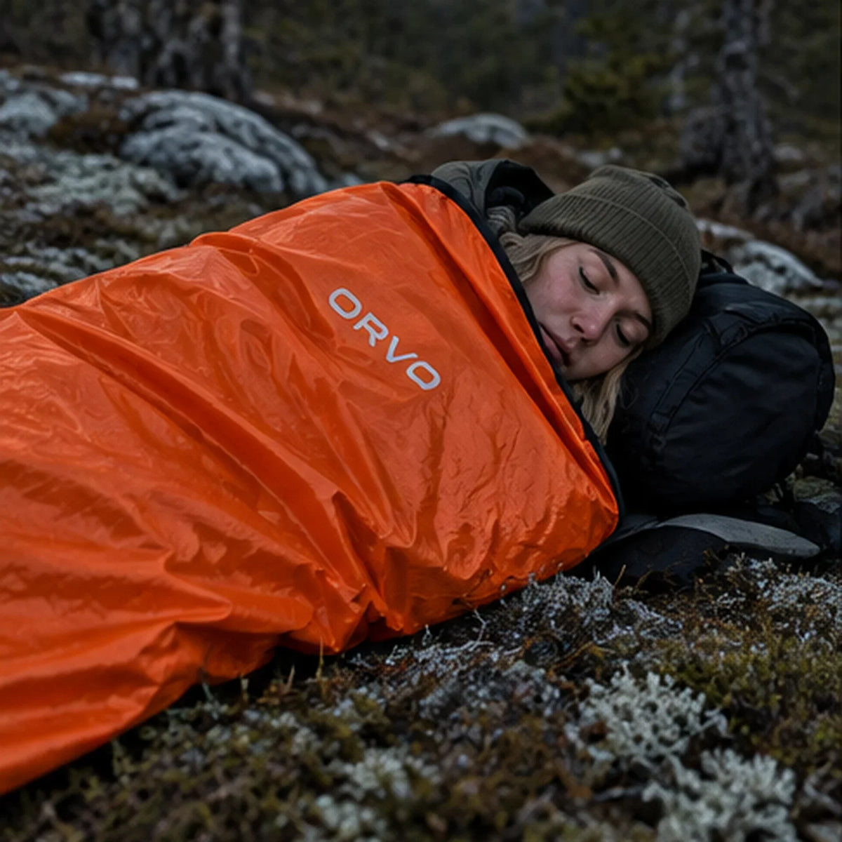 Nödsovsäck – kompakt bivy för bilen och krislådan