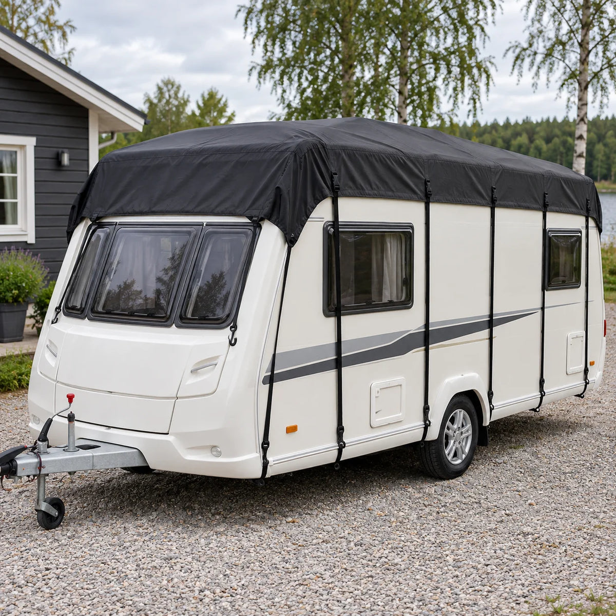 Roof cover for motorhomes and caravans – 3 m wide